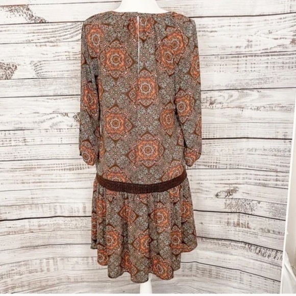 ⭐️⭐️Daniel Rainn Boho Drop Waist Crochet Accent Dress, NWT, Size Medium, - Picture 2 of 16